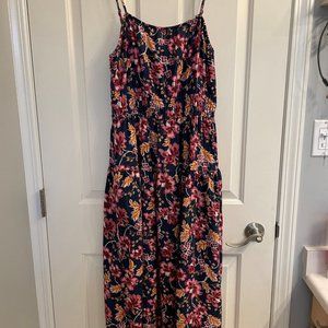 Old Navy Flower Print Maxi Dress w/ pockets - Size Medium